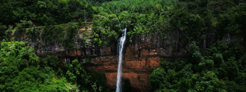 Bridal Veil Falls waterfall in Sabie, Mpumalanga in South Africa.